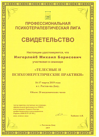 Ингерлейб Михаил Борисович психоэнергитические практики